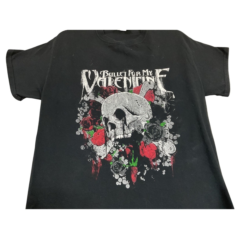 Bullet For My Valentine T-Shirt Men Medium Black Excellent 2018 Trivium Tour